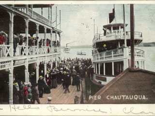 The title for my book, The Chautauqua Belles, is actually named after a steamboat called The Chautauqua Belle which rides Chautauqua Lake today.