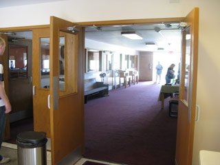 The foyer to the auditorium