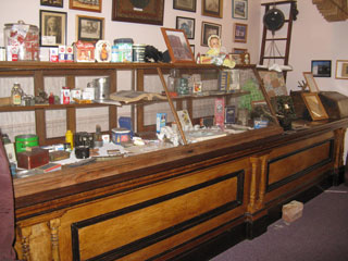 Burlingame's has been demolished, but the counter has been preserved in the Ransomville Historical Museum