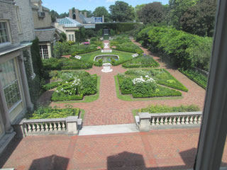 View of the garden from Mother's Bedroom